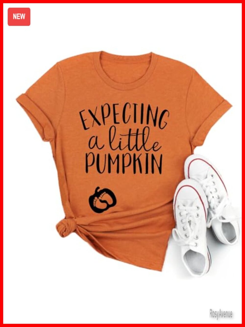 Maternity Halloween Pregnancy Announcement T-Shirt Crew Neck Cotton Blend